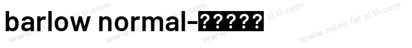 barlow normal字体转换